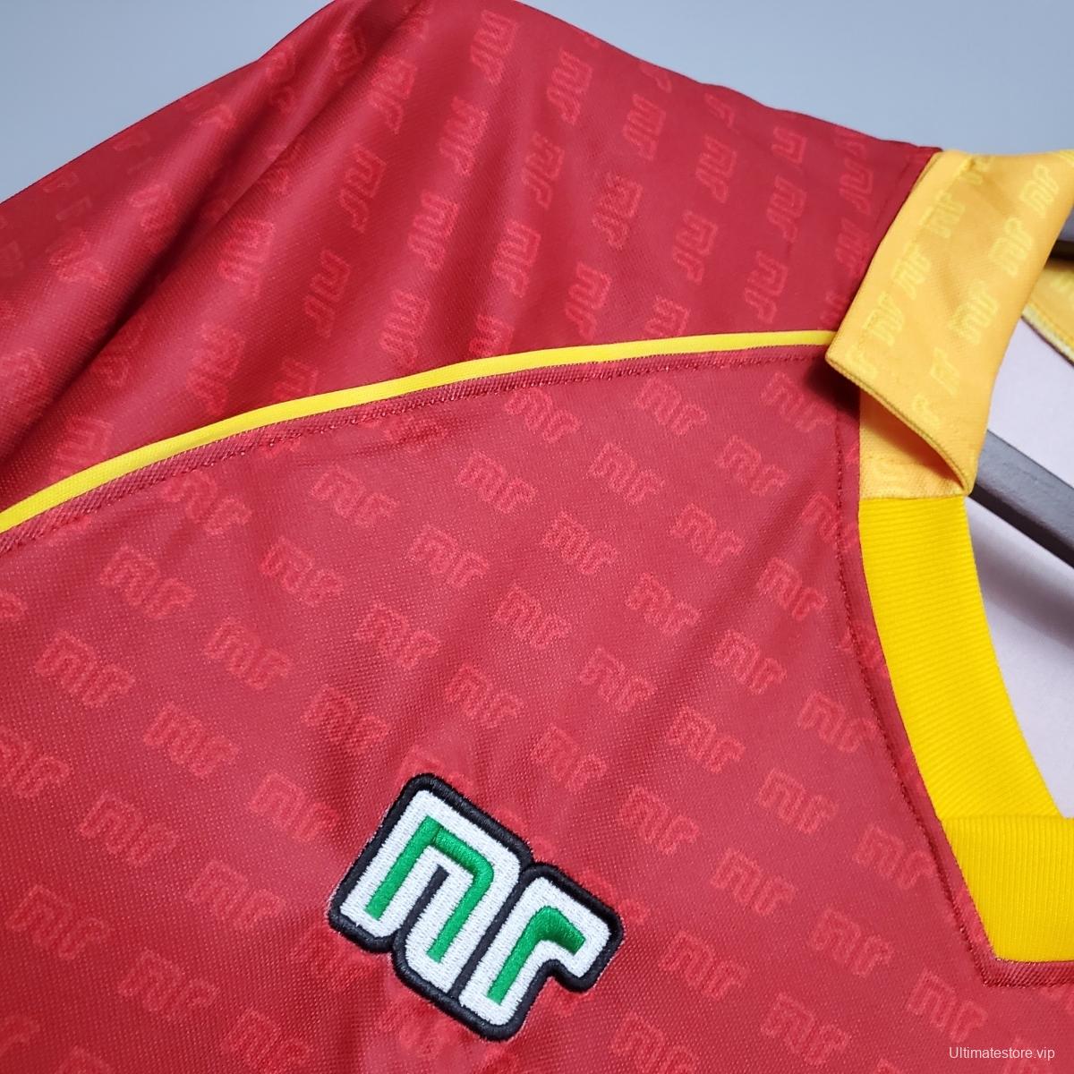 Retro Roma 90/91 home Soccer Jersey