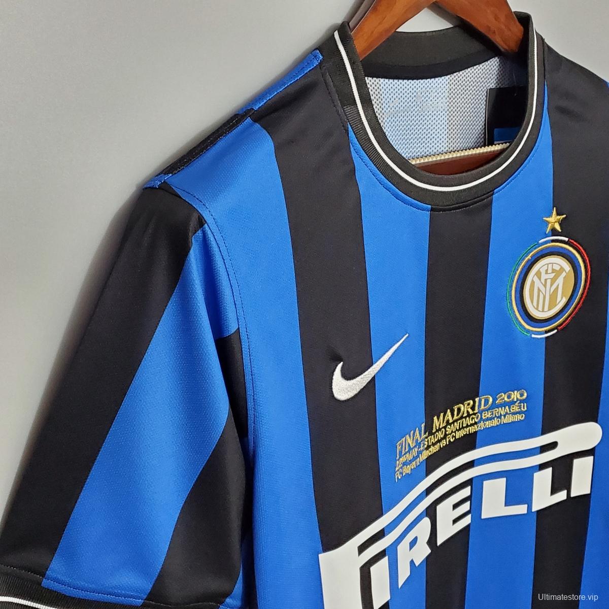 Retro 2010 Inter Milan home Soccer Jersey