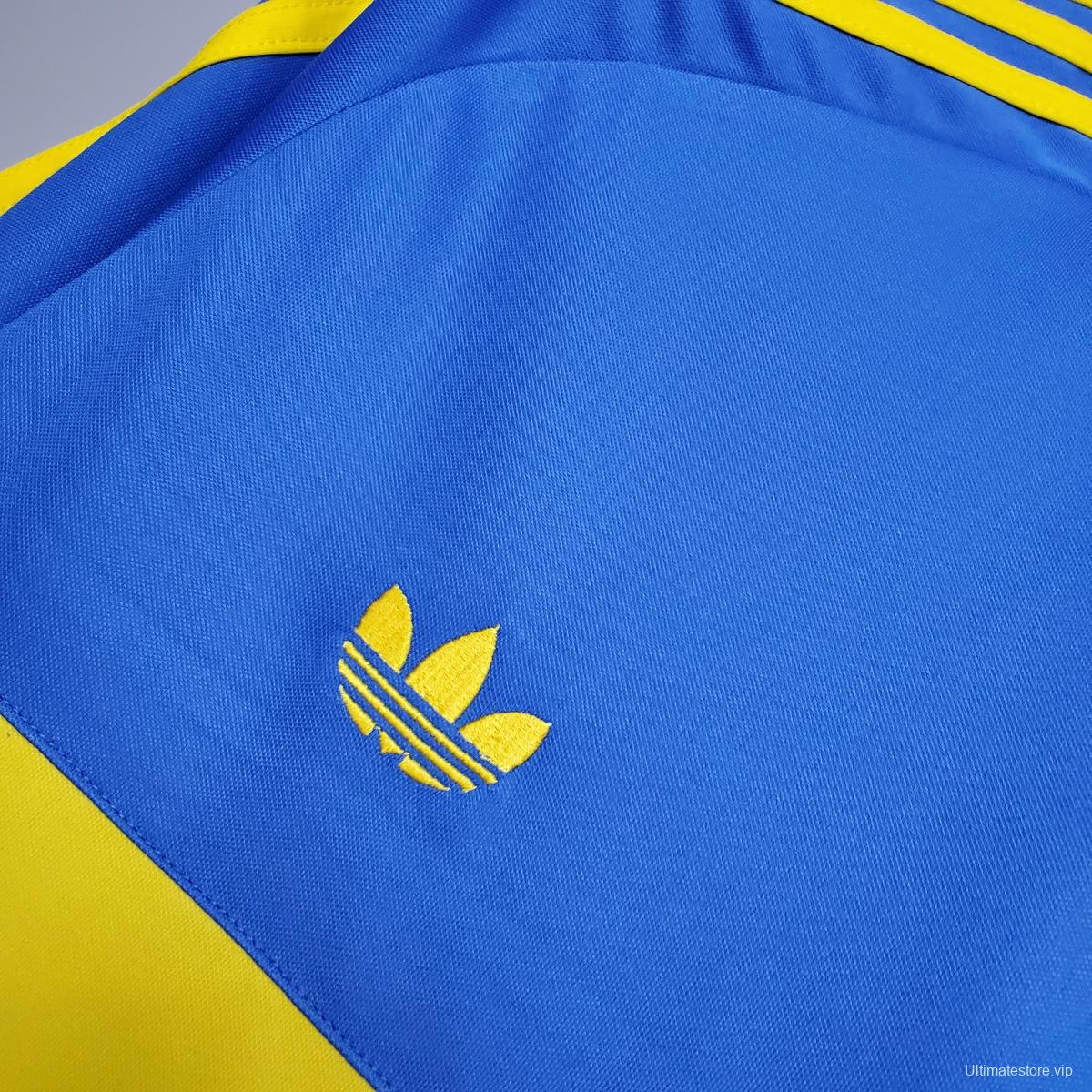 Retro 1981 Boca Juniors home Soccer Jersey