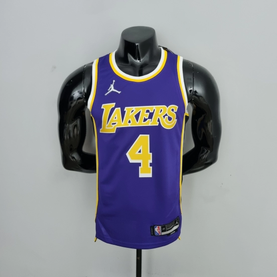 75th Anniversary Rondo #4 Los Angeles Lakers Jordan Purple NBA Jersey