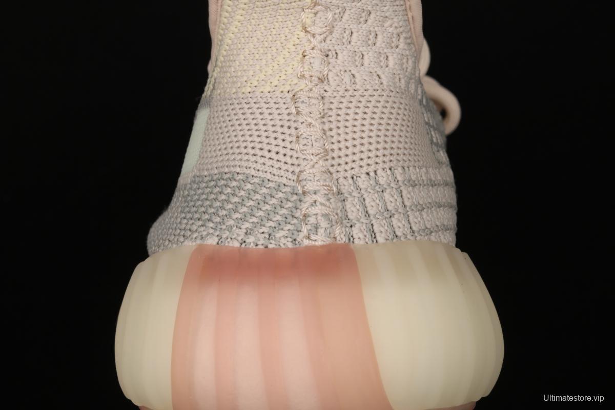 Adidas Yeezy Boost 350 V2 FW3042 Darth Coconut 350 second generation hollowed-out swans make color matching BASF Boost original during the day