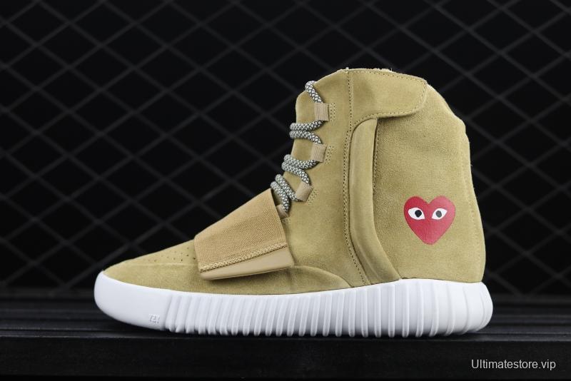 CDG PLAY x 750Yeezy Basf Boost JW5359 jointly customized pure original configuration BASF outsole, focusing on high-end goods in foreign markets.