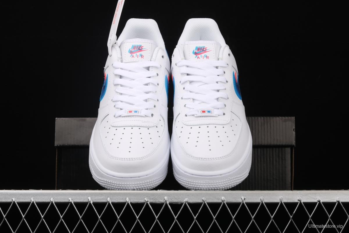 NIKE Air Force 1: 07 Hyun Color Air Force Joint style low-top Leisure Board shoes BV2551-100