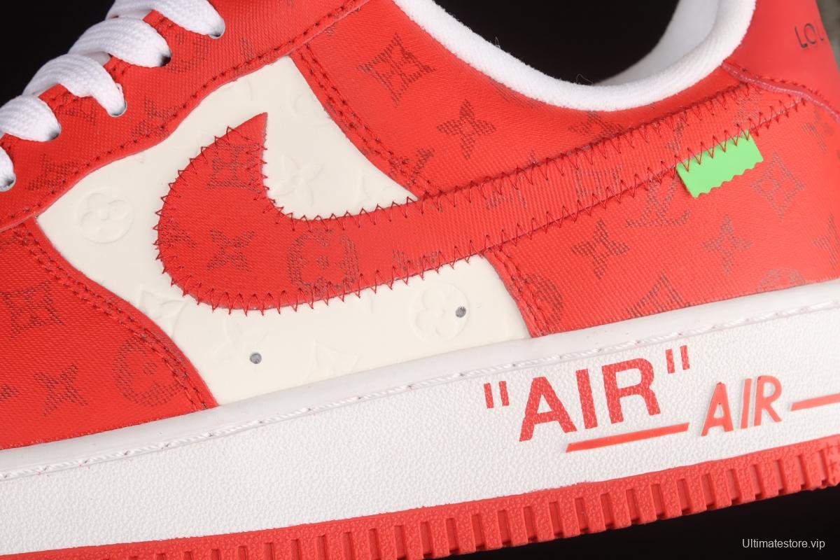 NIKE Air Force 1'07 Low LV printed leather low-top casual board shoes 241524-001