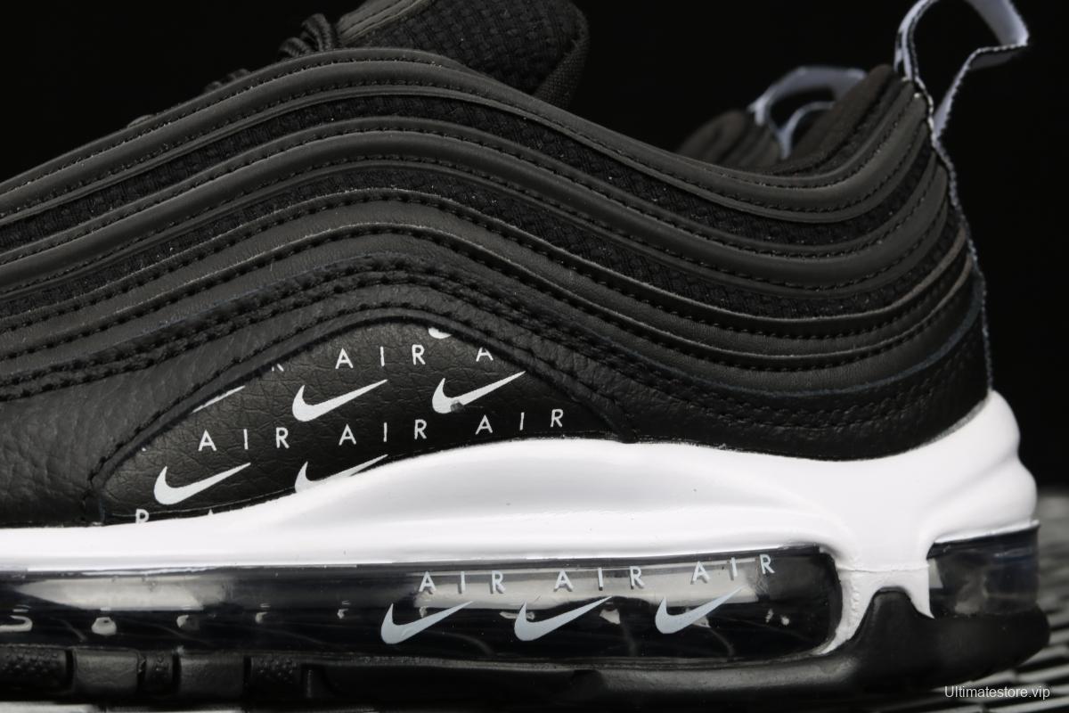 NIKE Air Max 97 Lx black and white serial bullet air cushion running shoes AR7621-001