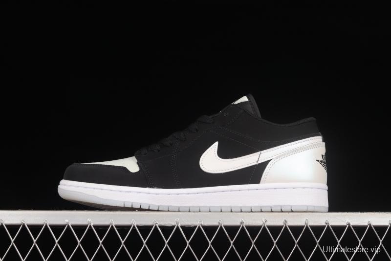 Air Jordan 1 Black and White Laser Low Top Retro Culture Basketball Shoes DH6931-001