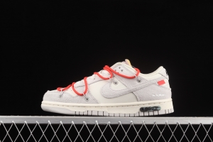 OFF-White x NIKE DUNK Low OW suede SB buckle rebound fashion casual board shoes DJ0950-118