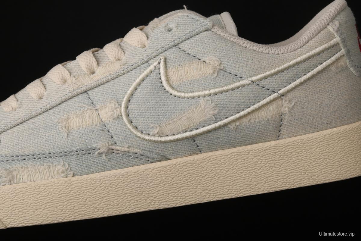 Levi's Strauss x NIKE Blazer Low LX Trail Blazers hole-breaking jeans low-side leisure sports board shoes AV9376-006