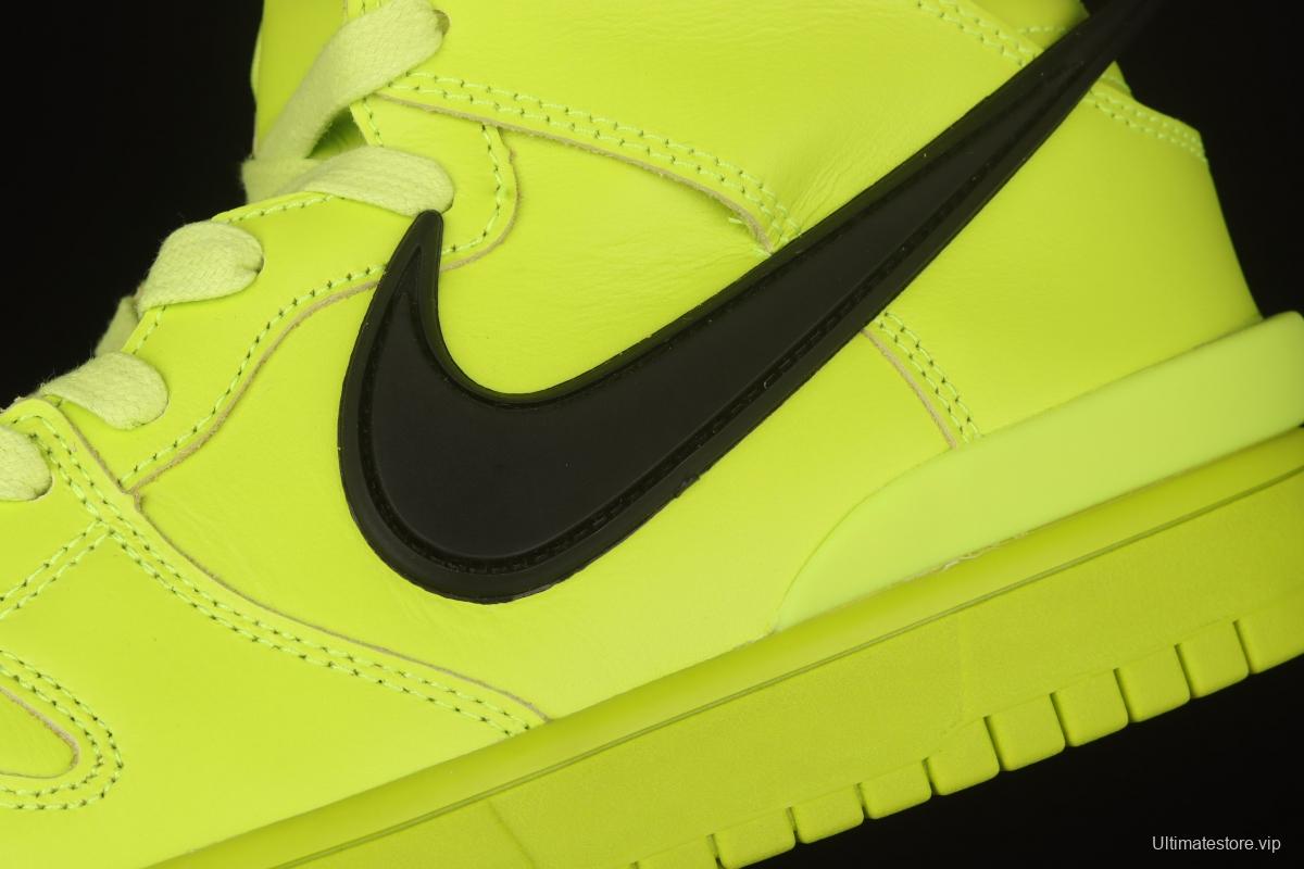 Ambush x NIKE DUNK High joint style lemon yellow high top casual board shoes CU7544-300