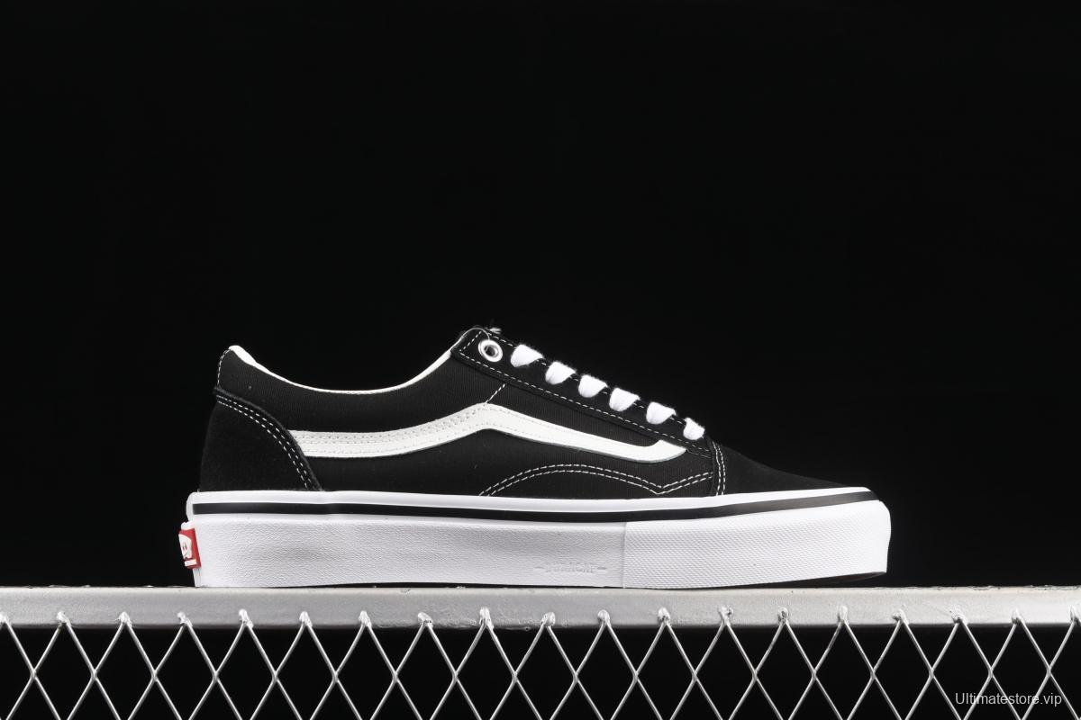 Vans Skate Classics Old Skool Anaheim side checkerboard black and white classic low-top casual board shoes VN0A5FCBY28