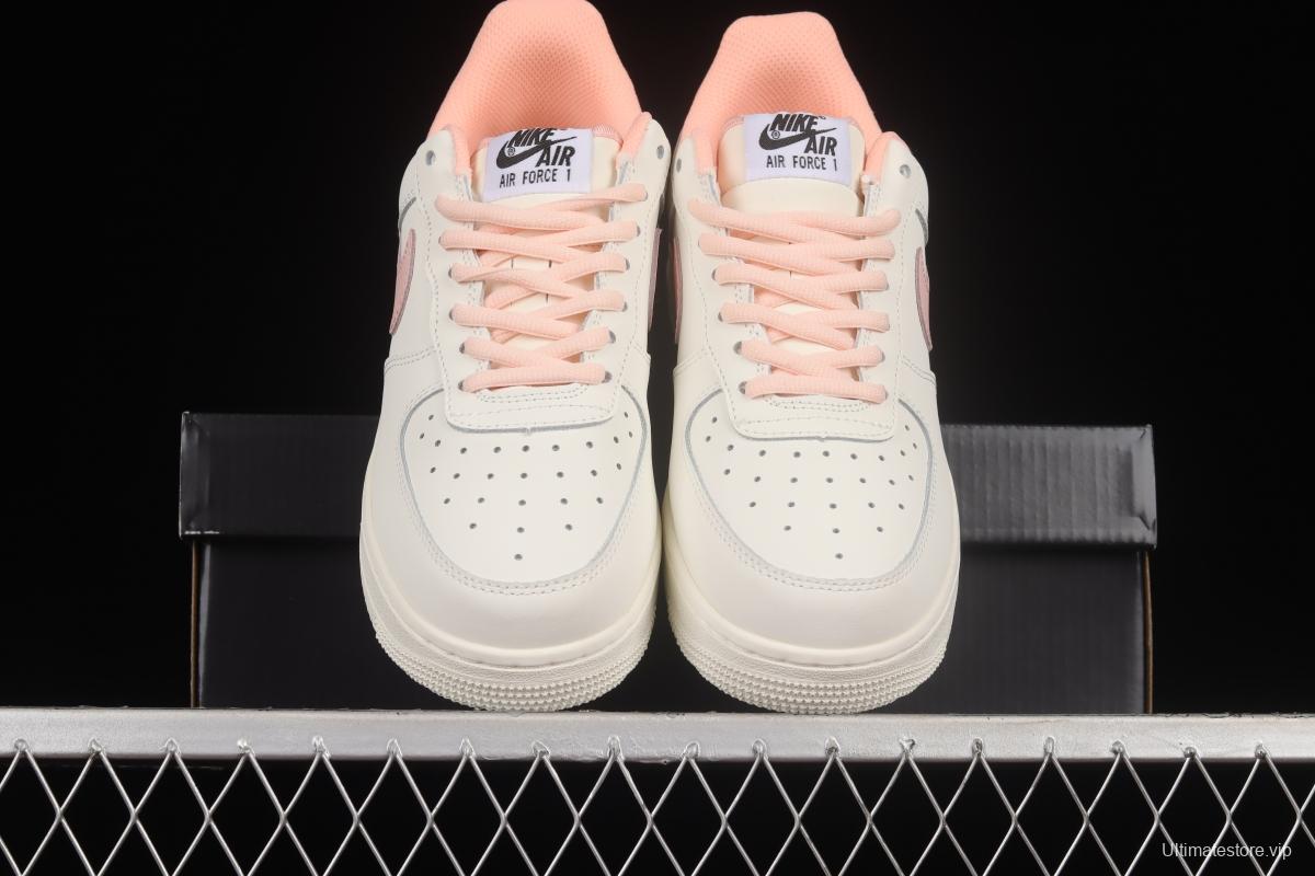 NIKE Air Force 1'07 Low White Pink Low Casual Sneakers CQ5059-106