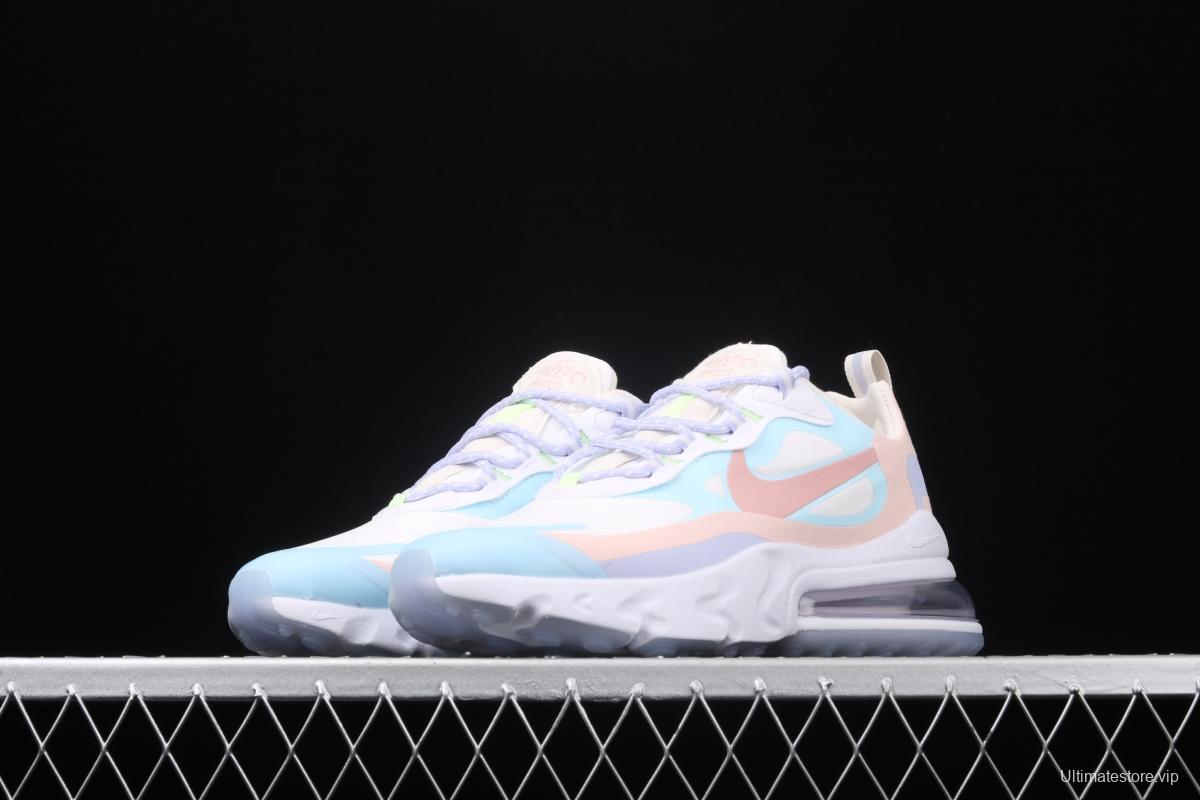 NIKE Air Max 270React new high frequency mesh function half palm air cushion running shoes CQ4805-146,