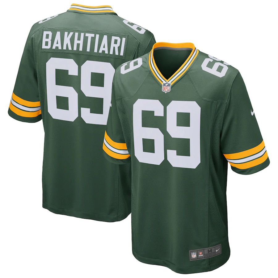Youth David Bakhtiari Green Player Limited Team Jersey