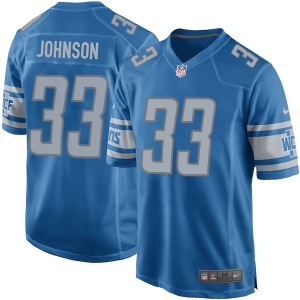 Men's Kerryon Johnson Blue Player Limited Team Jersey