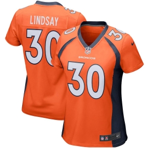 Women's Phillip Lindsay Orange Player Limited Team Jersey