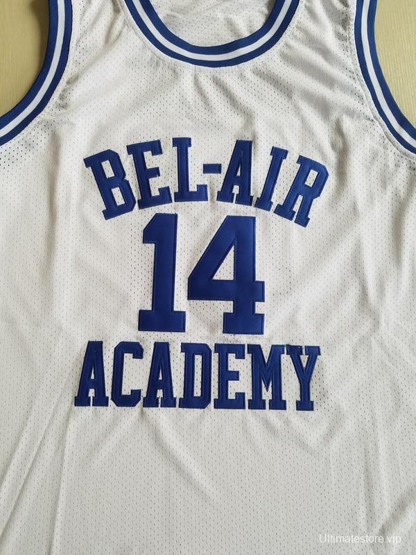 The Fresh Prince of Bel-Air Will Smith Bel-Air Academy White Basketball Jersey