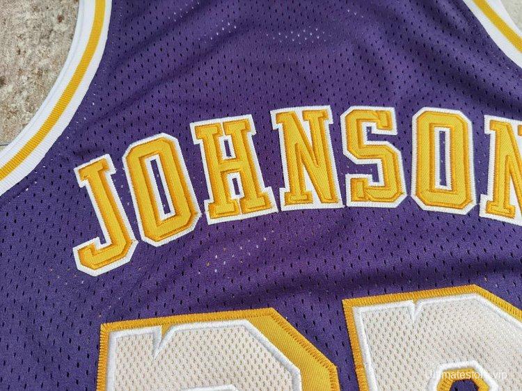 Men's Earvin Johnson Purple Retro Classic Team Jersey