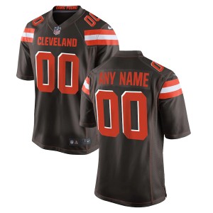 Men's Brown Custom Team Jersey - Limited