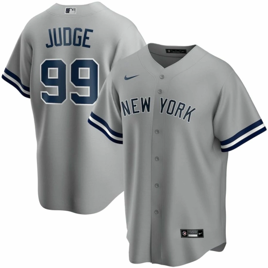 Youth Aaron Judge Gray Road 2020 Player Team Jersey