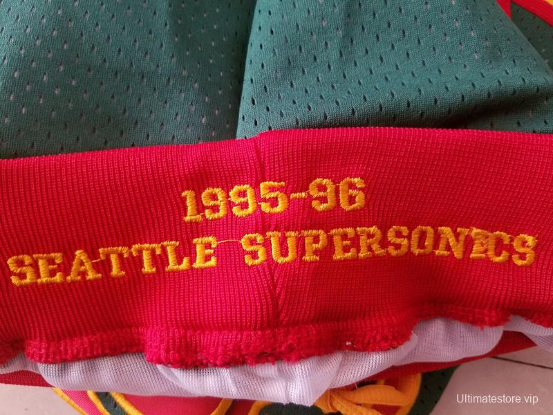 Seattle 1995-96 Throwback Classics Basketball Team Shorts