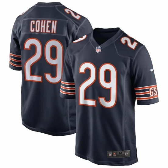 Men's Tarik Cohen Navy Player Limited Team Jersey