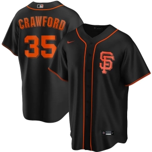 Men's Brandon Crawford Black Alternate 2020 Player Team Jersey