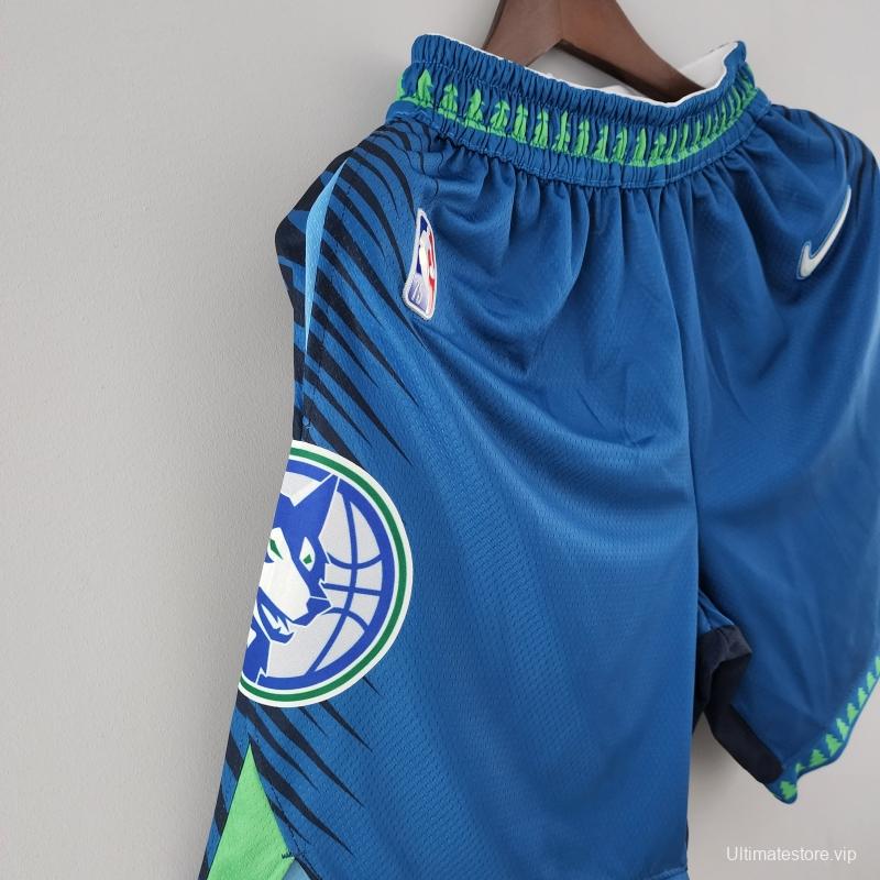 2022 Minnesota Timberwolves City NBA Shorts 