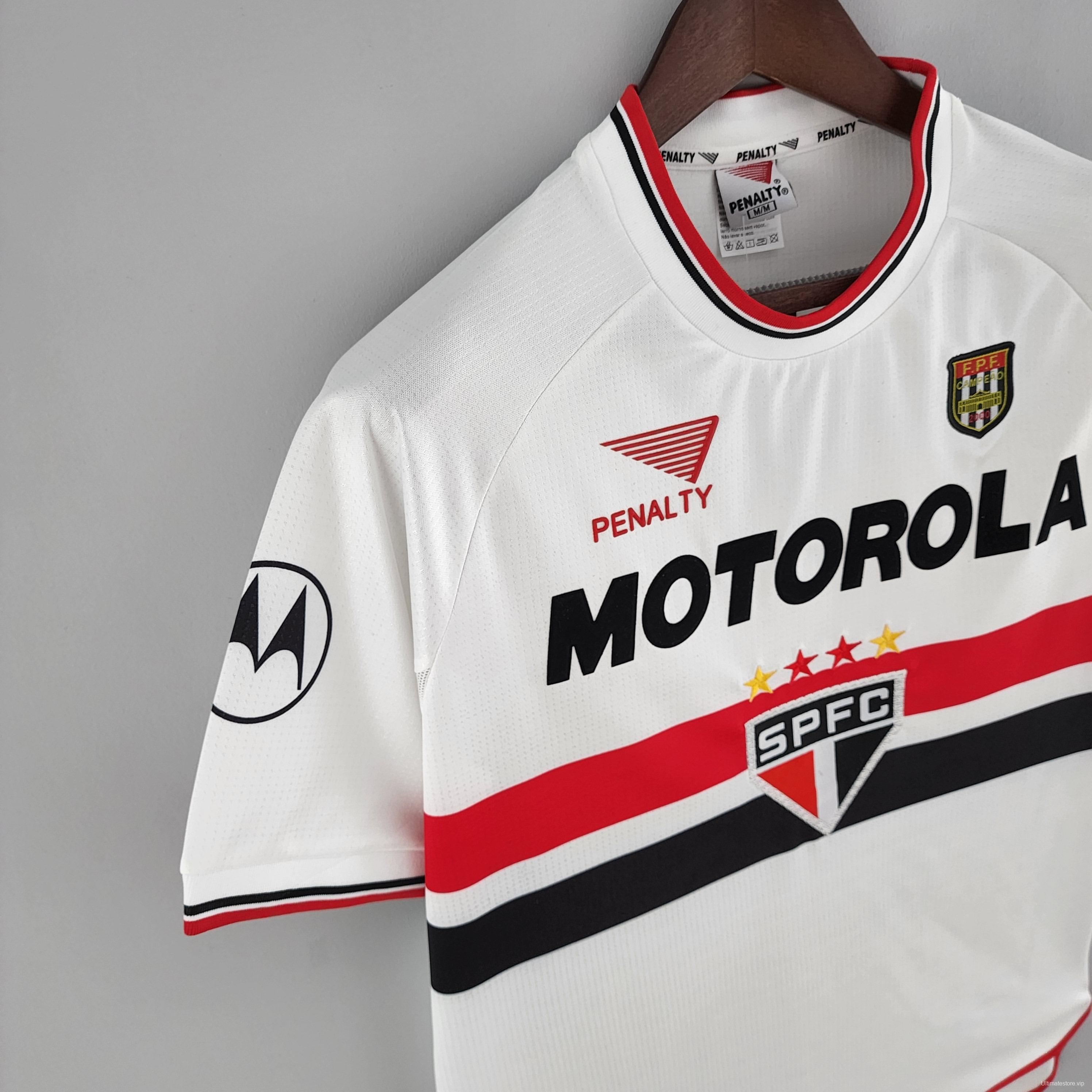 Retro Sao Paulo 2000 Home Soccer Jersey