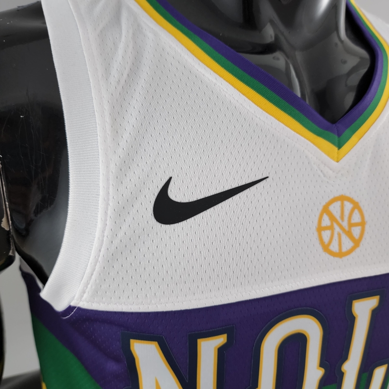 2018 New Orleans Pelicans WLLIAMSIN#1 Urban Edition White NBA Jersey