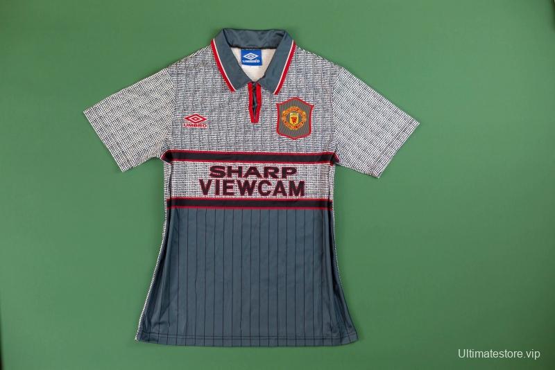 Retro 95/96 Manchester United Third Soccer Jersey