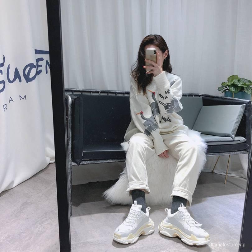 Men/Women Balenciaga Triple S Sneaker White/Grey