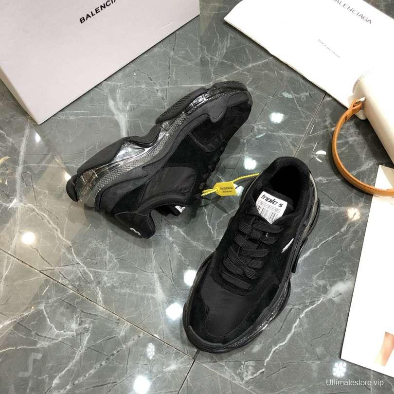 Men/Women Balenciaga Triple S 2.0 Black Sneaker