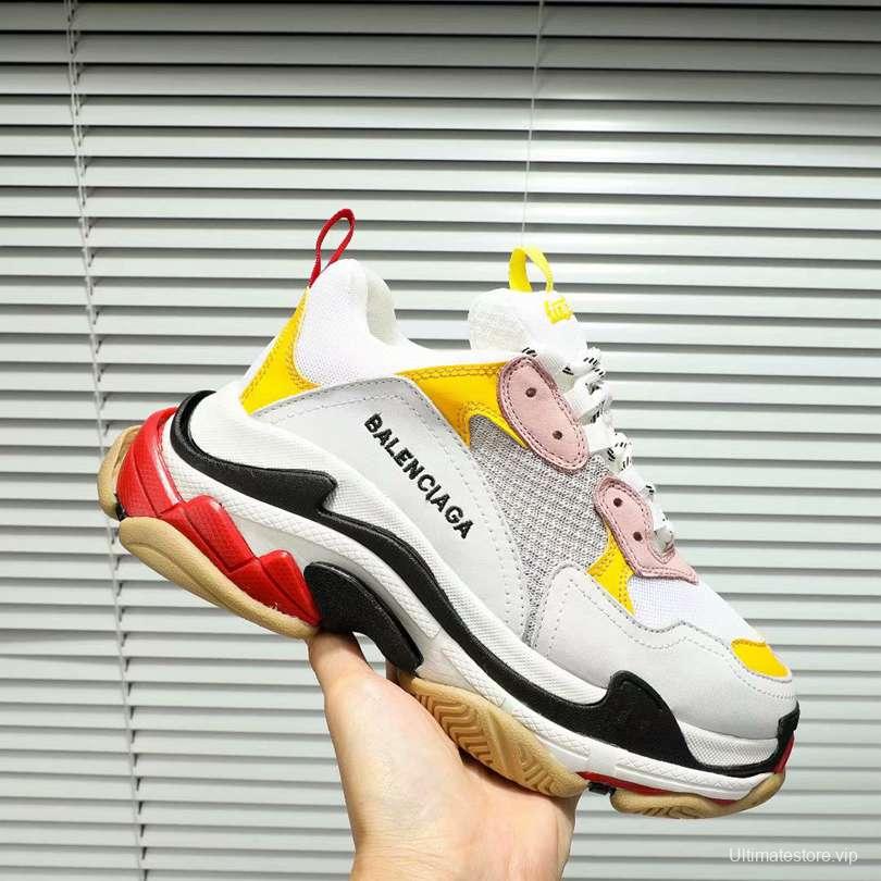 Men/Women Balenciaga Triple-S Sneaker White/Yellow Item 6380340