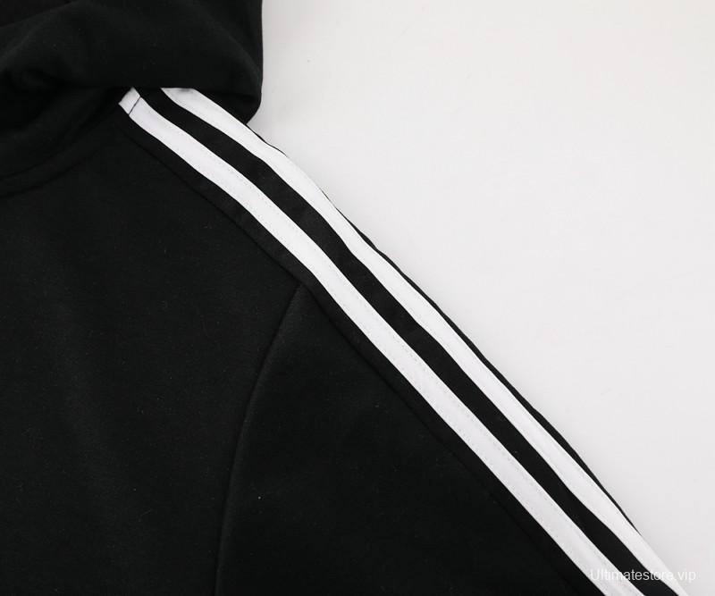 2024 Adidas Black Full Zipper HoodieJacket+Pants