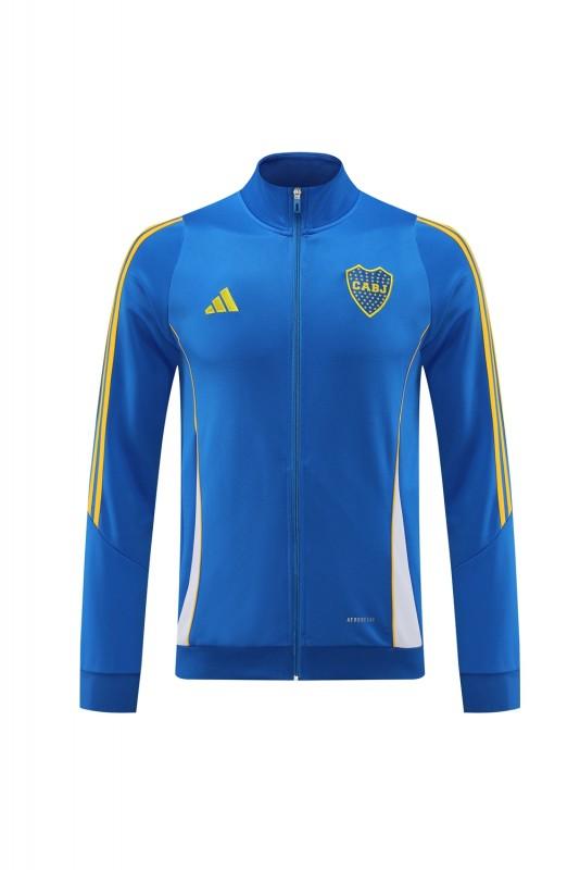 24/25 Boca Juniors Blue Hoodie Full Zipper Jacket +Long Pants