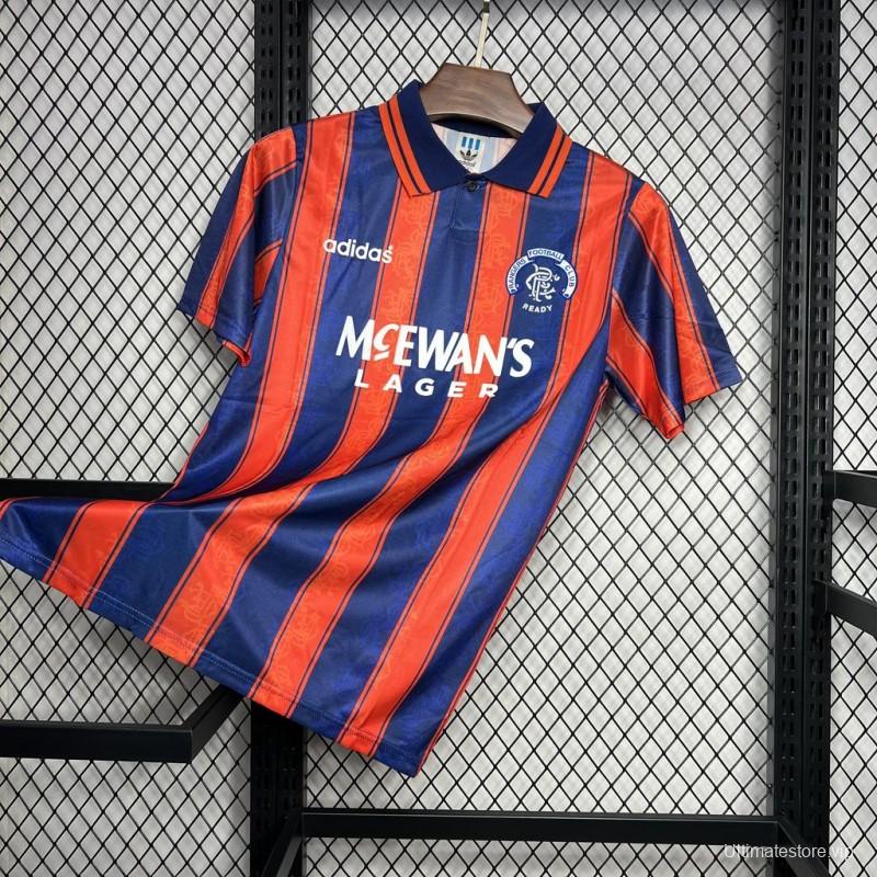 Retro 93/94 Glasgow Rangers Away Red Jersey