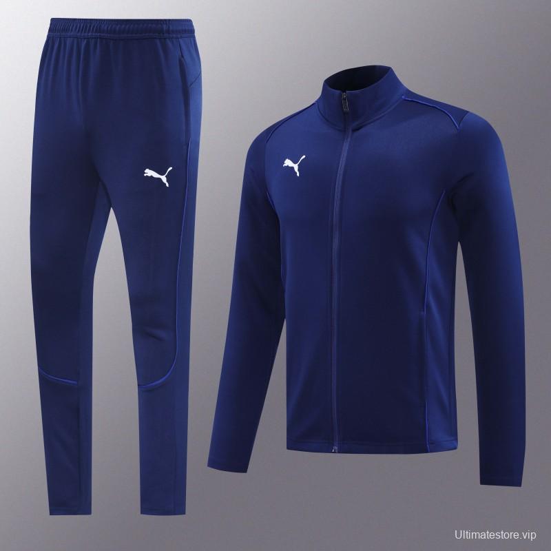 24/25 Puma Navy Full Zipper Jacket +Long Pants