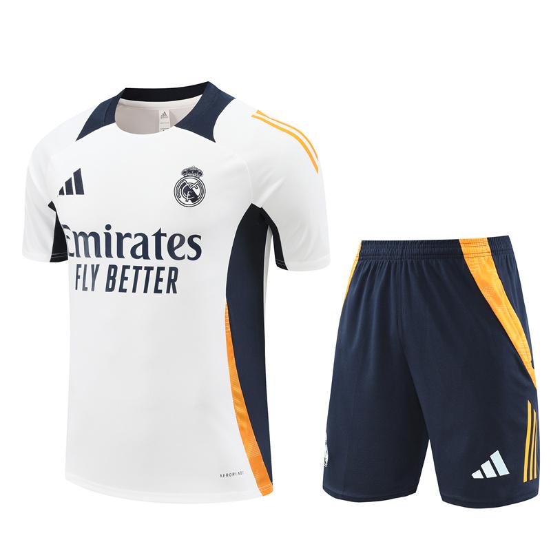 24/25 Real Madrid White Short Sleeve Jersey+Shorts