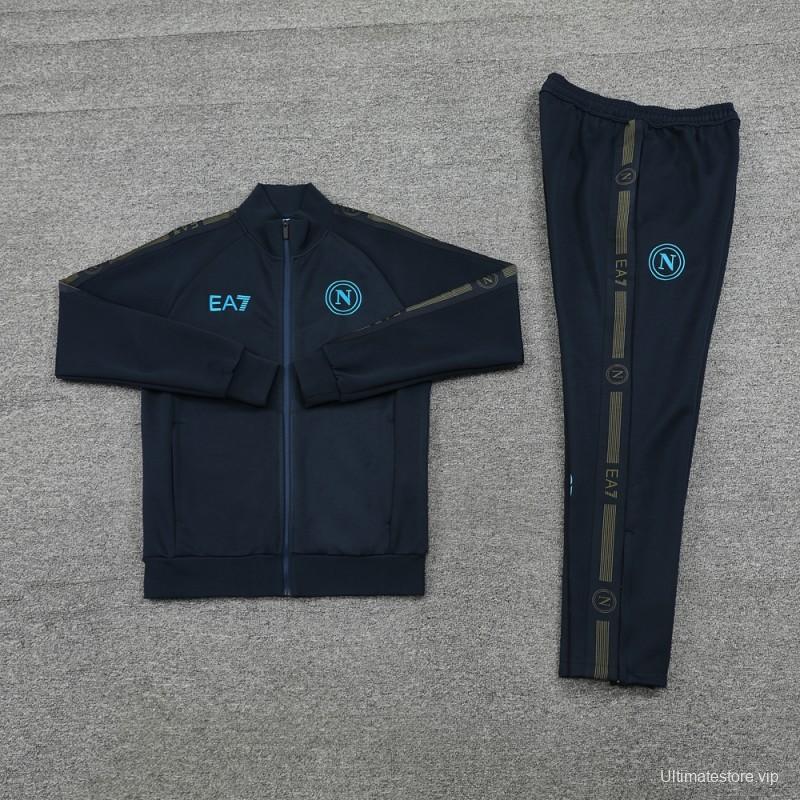 24/25 Napoli Navy Full Zipper Jacket +Long Pants