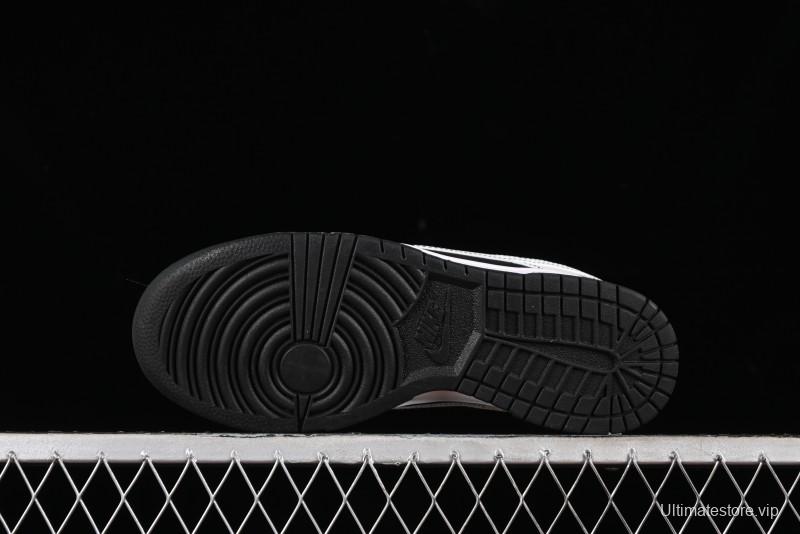 Nike SB Dunk Low Supreme Collaboration - Reverse Black White Swoosh Anniversary Custom Low-Top Casual Sneakers - FC1688-144