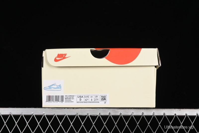 Nike Travis Scott x Fragment Design x Air Jordan 1 Low OG SP AJ1 Retro Sneakers - BB6588-101