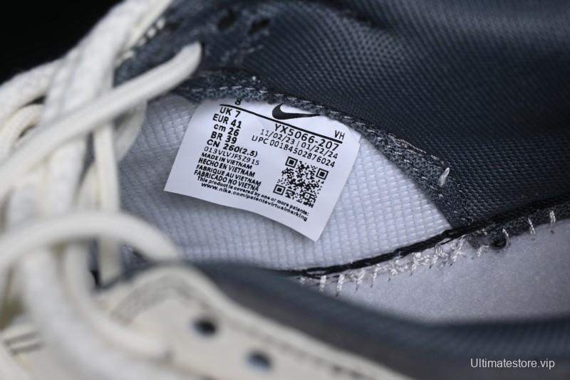 Nike SB Dunk Low Stussy Collaboration - Lace-Up Grey White Grey Check Anniversary High-End Custom Low-Top Casual Skate Shoes - YX5066-207