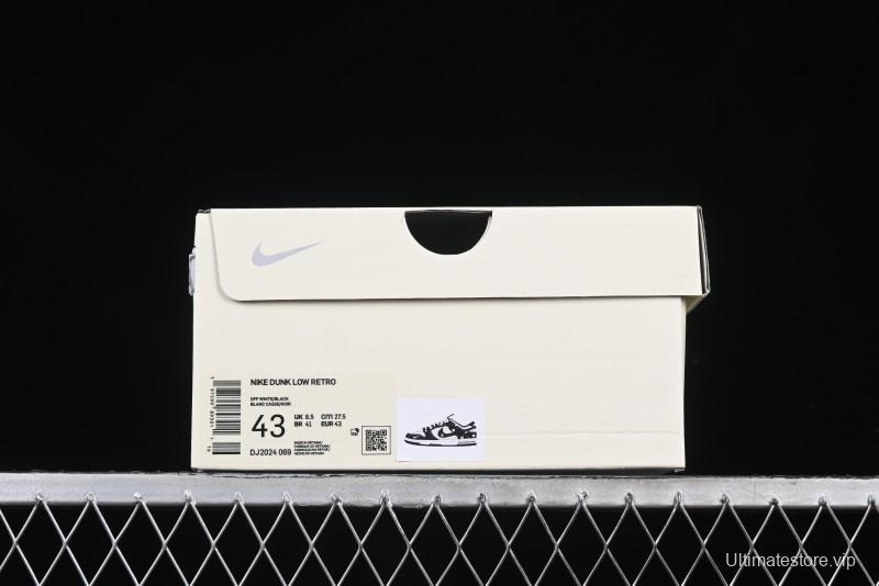 Nike SB Dunk Low Lightning Collaboration Daisy Black Check Anniversary Customized Low-Top Casual Sneakers - DJ2024-069