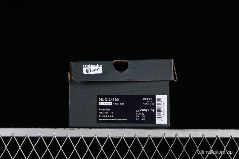 Onitsuka Tiger Mexico 66 Low-Top Leather Casual Running Shoes - 1183A201-115