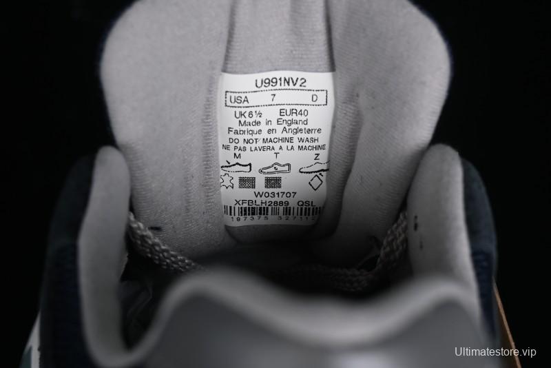 New Balance Made In USA 991 Series Classic Casual Dad Shoes Retro Running Sneakers - U991NV2