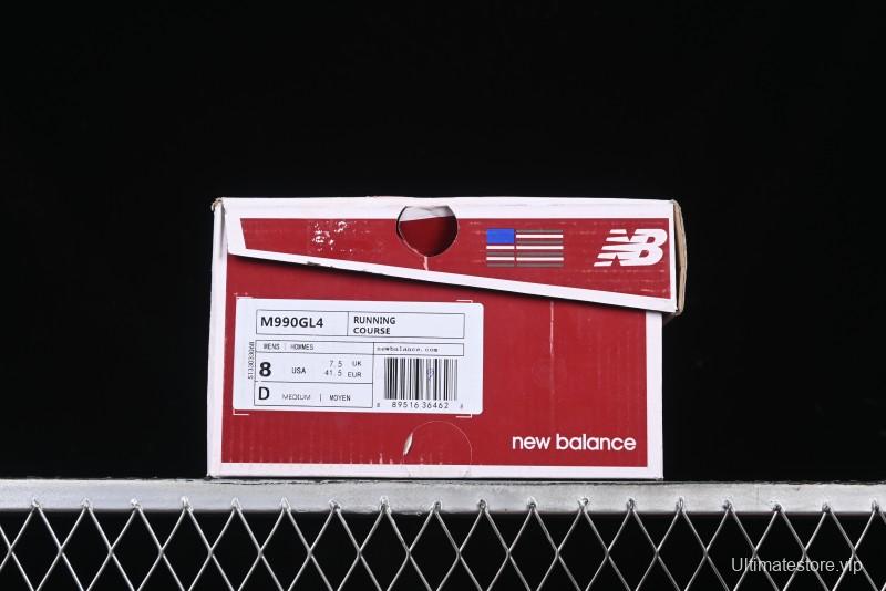 New Balance 990 Series Premium Made in USA Retro Running Shoes - M990GL4