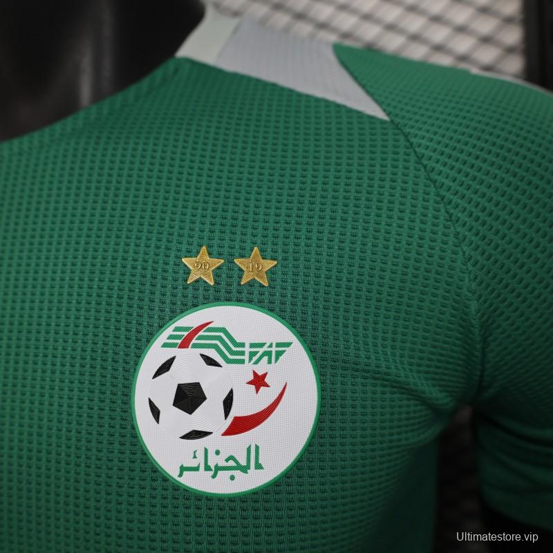 Player Version 2025 Algeria Green with Solid Color Jersey
