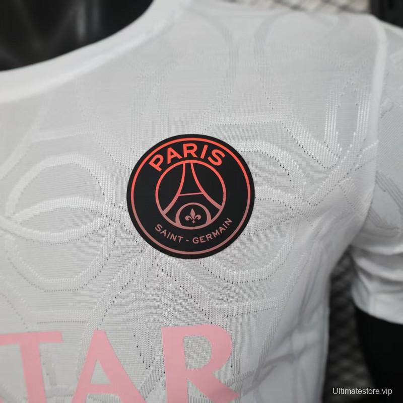 Player Version 25/26 Paris Saint-Germain PSG WHITE Pre-Match Jersey
