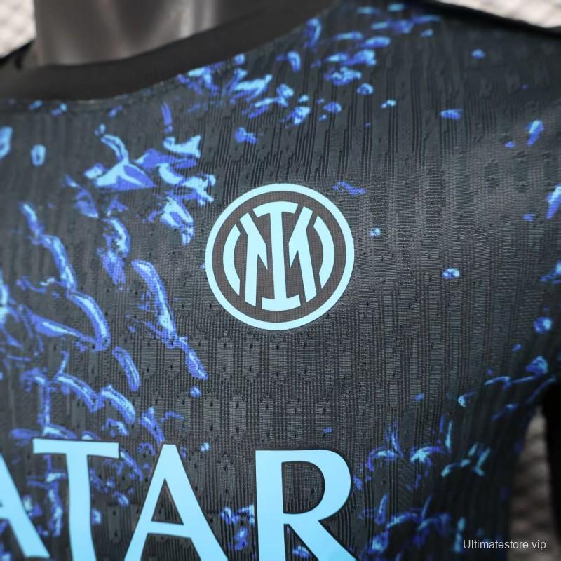 Player Version 25/26 Inter Milan Blue with Camouflage Pattern Jersey