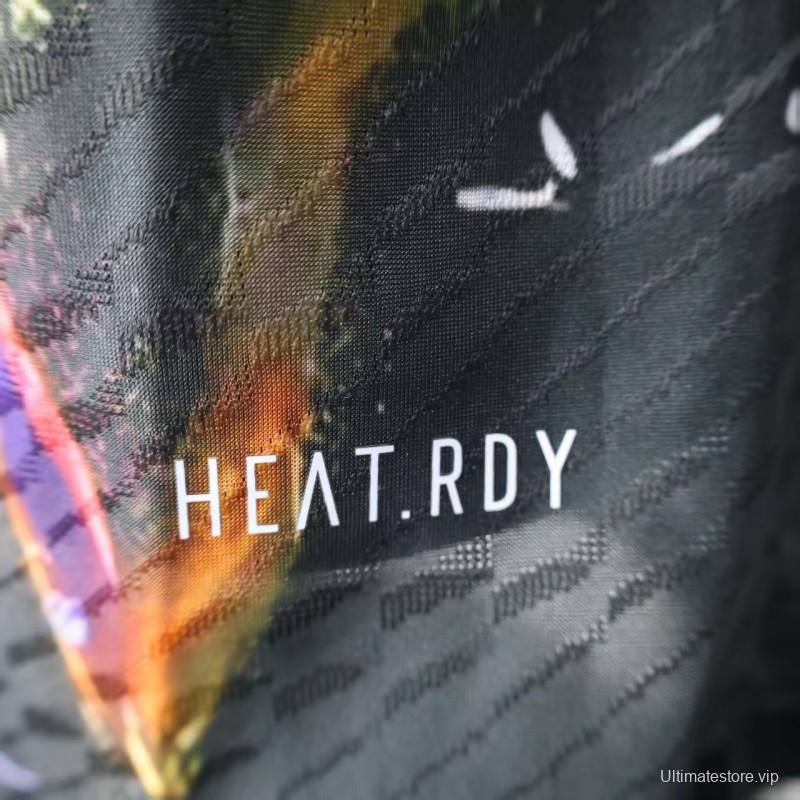 Player Version 25/26 Real Madrid Black with Colorful Abstract Art Pattern Jersey